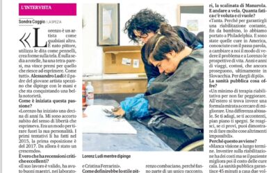 “Su tela c’è il senso di libertà perchè se ti adagi ti spegni”